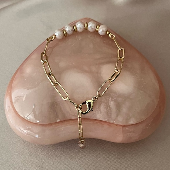 Gold-Filled Mystic Sapphire Gemstone Bracelet - Picture 1 of 5